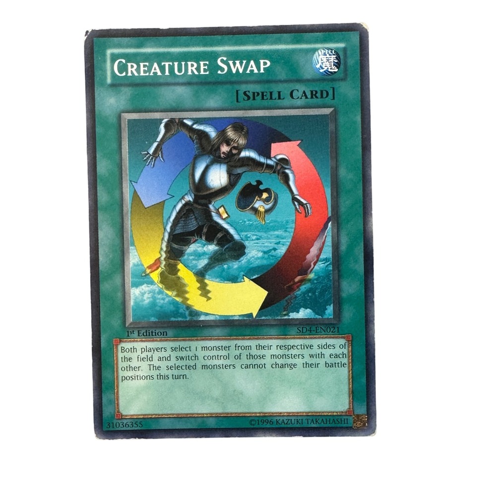 Yu-Gi-Oh Trading Card Creature Swap 1st Edition SD4-EN021 Normal Spell Card